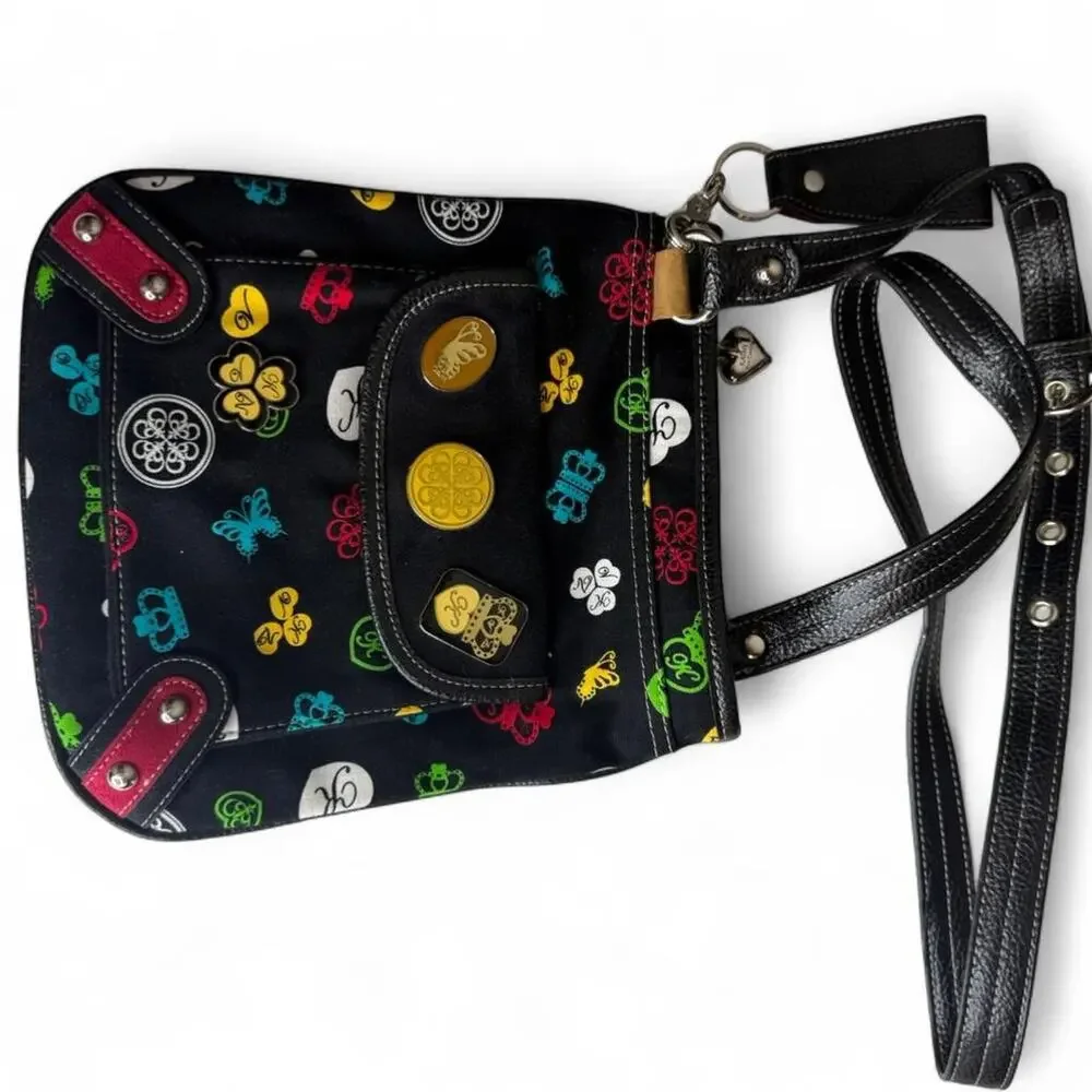 Kathy Van Zeeland Y2K Graffiti Monogram Crossbody Bag